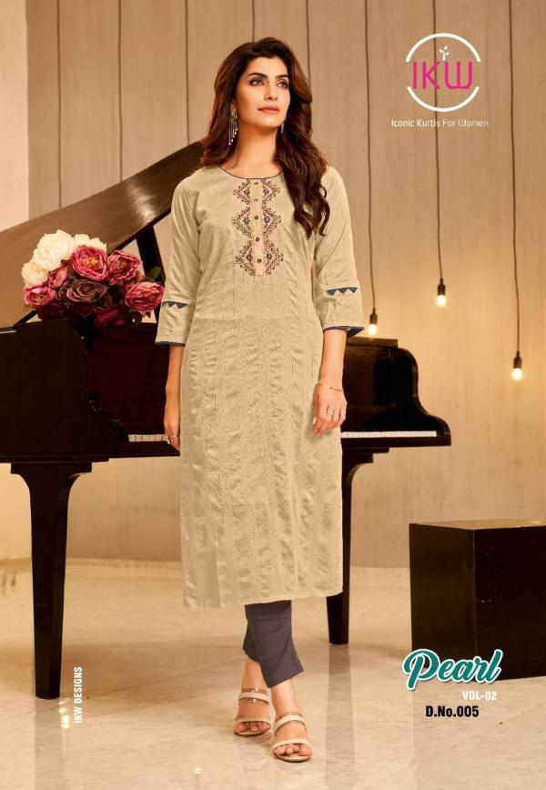 Ikw Pearl Vol 2 Viscose Silk Designer Exclusive kurti Collection